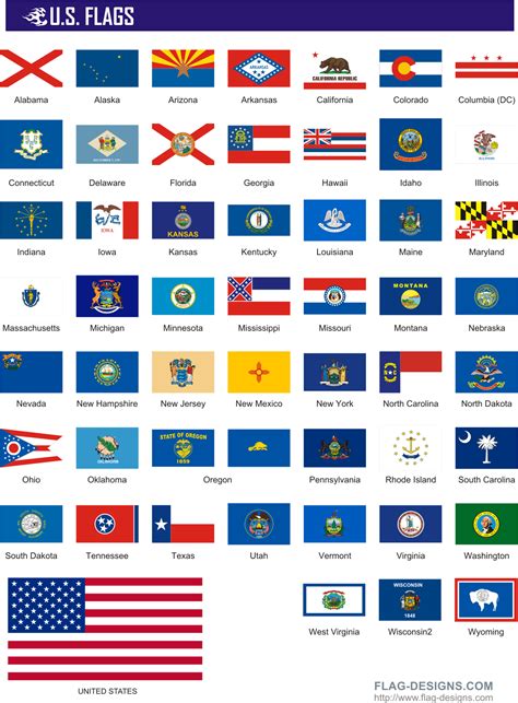 State Flags | 50 U.S. Flags - vector clipart, vector images | United ...