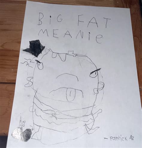 Lol I tried to draw the big fat meanie art 😂 : r/spongebob
