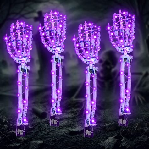 Amazon.com: Halloween Decorations Outdoor Skeleton Arm 4 Pack - HOYECHI ...