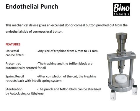ENDOTHELIAL PUNCH Manufacturer India,OPHTHALMIC EQUIPMENTS