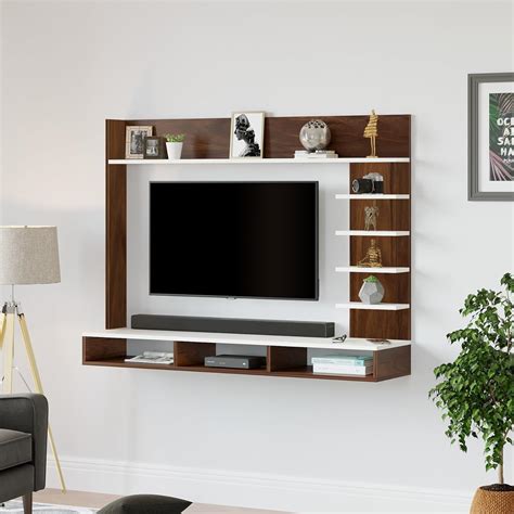 BLUEWUD Primax Grande Standard Engineering Wood Wall Mount TV ...
