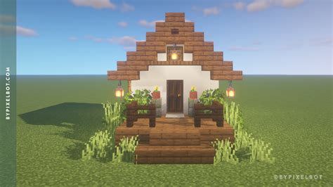 Image result for Minecraft Cottage House Tutorial