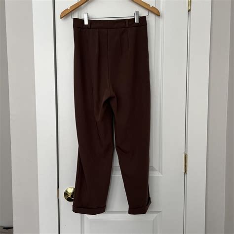 Yesstyle dark brown trouser pants (small) Material... - Depop