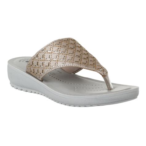 Inblu Women Grey Thong Style Flat Sandal with Laser Cut Upper Styling ...