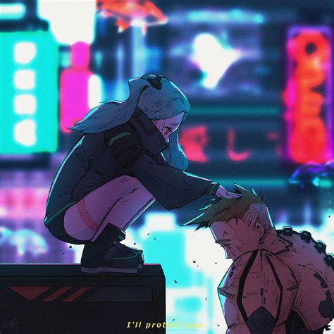 Cyberpunk edgerunners Rebecca x David by Leesineyebad on DeviantArt