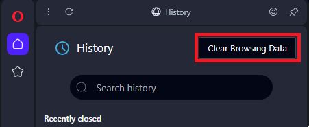 Image result for Clear Browser Cache in Opera