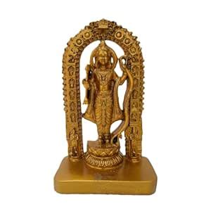 Buy KRAAFTIQUE Lord Ram Lalla Idol | Brass Finish Ayodhya Ram Murti ...