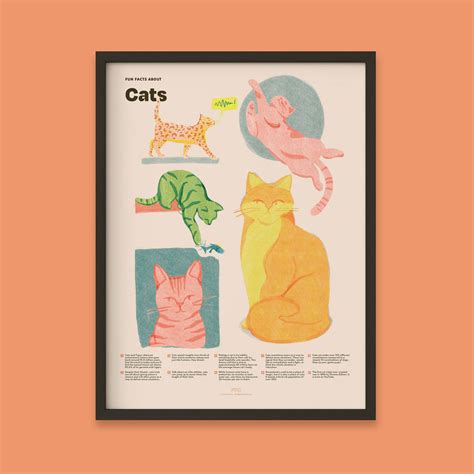 Cat Fun Facts Print | Fun Fact Co.
