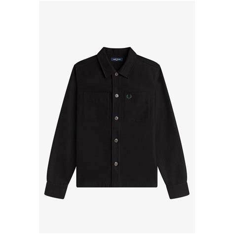 Fred Perry Men's Brushed Twill Overshirt | Flannels