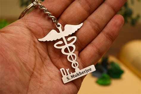 Kraftnix Doctor Key Chain Personalized Keychain- Stainless Steel ...