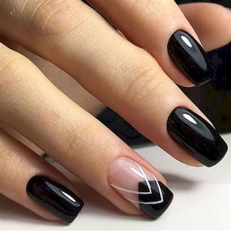 dark nails with designs