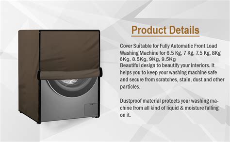Star Weaves Waterproof Front Load Washing Machine Cover Compatible for ...