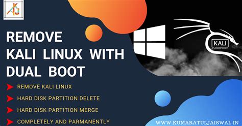 remove kali linux with dual boot in windows 10 | Hacking Truth.in