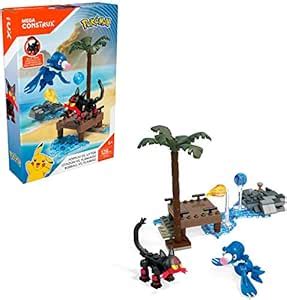 Mega Construx Pokemon Litten Vs. Popplio Building Set : Amazon.in: Toys ...