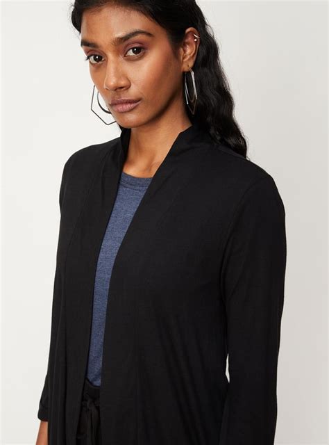 Buy Women Solid Knit Open Front Shrug Online at just Rs. 599.0 ...
