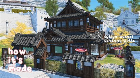 Sukiya-zukuri Exterior Walls | How it's Made | FFXIV Housing Guide ...