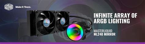 Cooler Master MasterLiquid ML240 Mirror ARGB Close-Loop AIO CPU Liquid ...