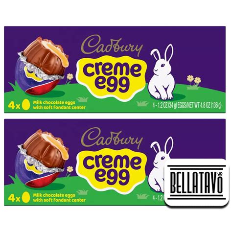 Buy Chocolate Easter Creme Egg Bundle. Includes Two-4 Ct Boxes of ...