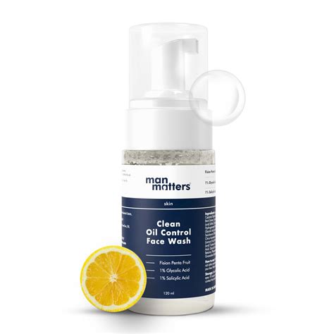 Man Matters 1% Salicylic Acid Oil Control Face & Beard Wash For Men ...