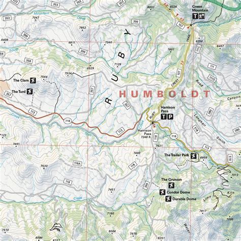 Image result for Map of Ruby Mountains