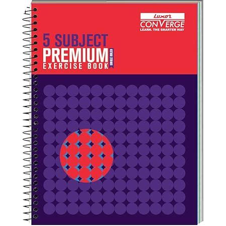Luxor 6 Subject Spiral Premium Exercise Notebook, Single Ruled - (18cm ...