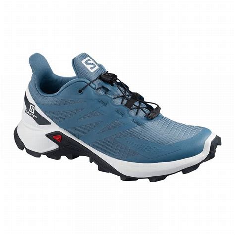 Shop Salomon Trail Running Shoes Clearance - Blue / White SUPERCROSS ...