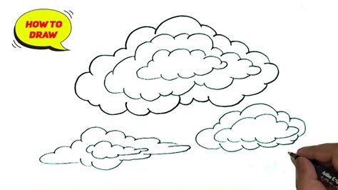 How To Draw Clouds Really Easy Drawing Tutorial Drawing, 42% OFF