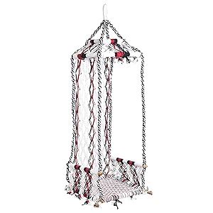 Halder Jute Regular Indoor Outdoor Maharaja Hanging Swing Chair (Cotton ...