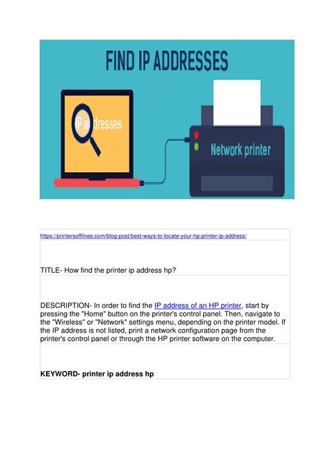 Image result for HP Printer IP