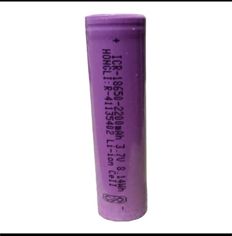 Hongli 2200 mAh 18650 Rechargeable 3.7v Cell [10 Pc Box] – a1cells.com