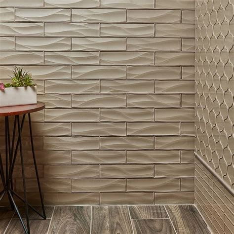 Arizona 3" x 12" Dunes Glass Wave Tile