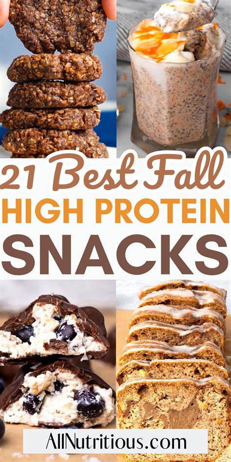 21 High Protein Sweet Snacks for This Fall - All Nutritious