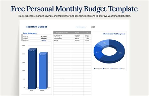 Company Monthly Budget Template in Excel, Google Sheets - Download ...