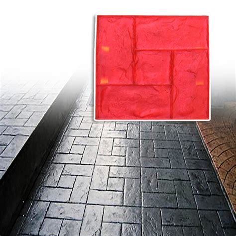 Buy BBHW Square Concrete Stamp Polyurethane Mat, Slate Pattern Concrete ...