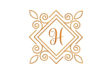 Monogram Letter H · Creative Fabrica