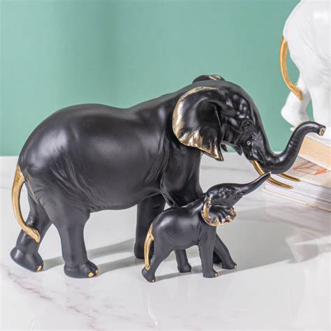 Home Décor - Vintage Elephant Decor Piece Black | Nestasia