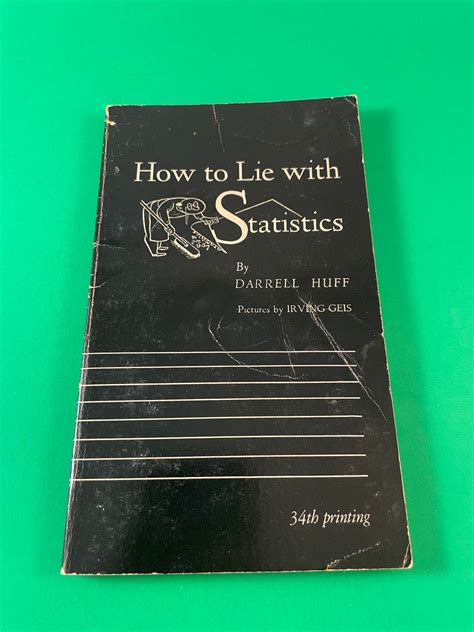 How to Lie With Statistics by Darrell Huff PB Paperback 1954 Vintage W W Norton - Etsy