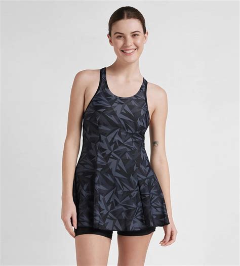 Buy Speedo Hyperboom All Over Printed Racerback Swimdress With Boyleg ...