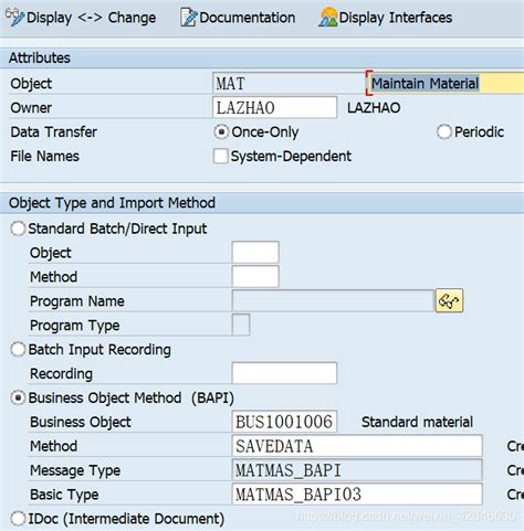 LSMW Vs BAPI 的图像结果