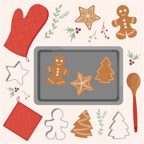 230+ Christmas Cookies Baking Sheet Stock Illustrations, Royalty-Free ...