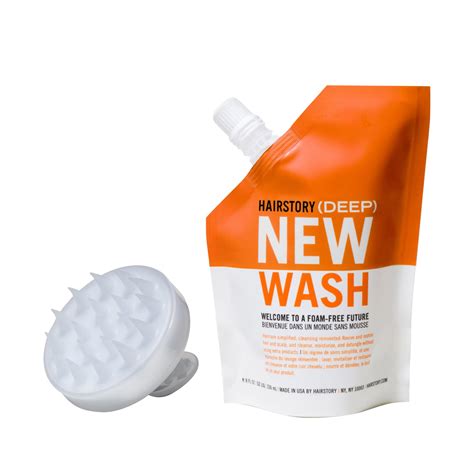 Hairstory New Wash Deep With Scalp Brush Clarifying Cleansing Cream ...