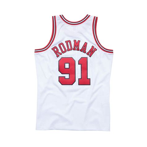 SWINGMAN JERSEY - DENNIS RODMAN #91 CHICAGO BULLS - DENNIS RODMAN '97