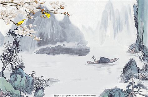中国山水画图片_装饰图案_设计元素_图行天下图库