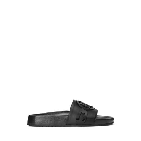 Ayden Patent Faux-Leather Pool Slide for Women | Ralph Lauren® IN