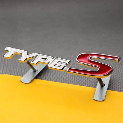 Buy HQS 3D Metal Chrome Type-S Front Grille Emblem Car Logo Racing SUV ...