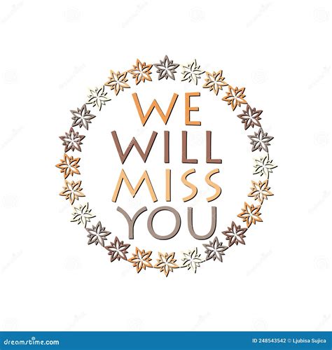 We Will Miss You Card Printable