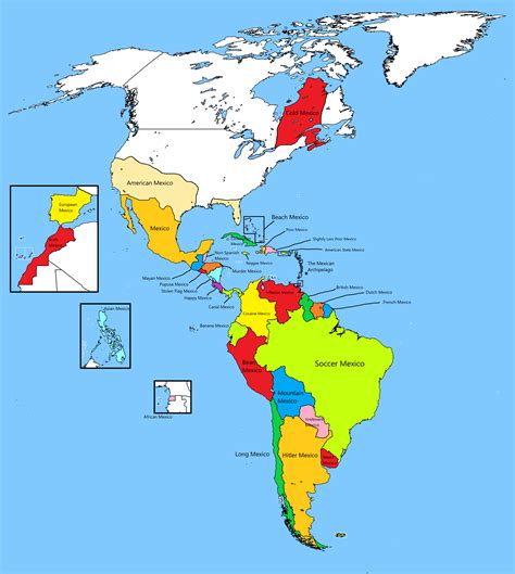 List All The Countries Of Mexico
