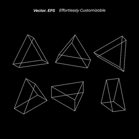 3D Drawing of Triangular Prims 的图像结果