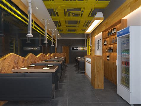烤肉店个性装修|北京烧烤店设计|烧烤餐厅设计|空间|室内设计|熙彩餐饮空间设计 - 临摹作品 - 站酷 (ZCOOL)