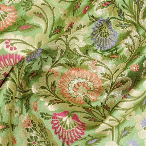 Green Kinkhab / Kimkhab Brocade Banarasi Fabric – Khinkhwab